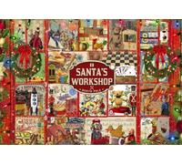 Bluebird Puzzle 1000 Pièces - L'Atelier du Père Noël - Puzzle Adulte - Fabriqué en France