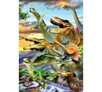 Bluebird Puzzle Dino Sunset - pièces
