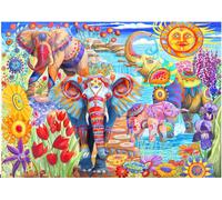 Elephants In The Garden - Puzzle 2000 Pièces