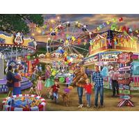 Bluebird Puzzle - Family Fun Carnival, Puzzle 2000 Pièces - La Fête Foraine en Famille - Puzzle Adulte - Fabriqué en France