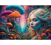 Bluebird Puzzle Forêt arc-en-ciel Oiseau bleu – 1000 pièces – Fabriqué en France