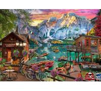 Bluebird Puzzle Lago Di Braies Italy 500 pièces