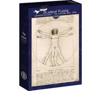 Bluebird Puzzle Leonardo Da Vinci - L'homme de Vitruve, 1490 - 1000 Teile