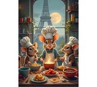 Bluebird Puzzle - Les Petits Chefs de Paris - Puzzle Adulte 1000 Pièces - Fabriqué en France