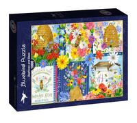 Bluebird Puzzle - Les Ruches et Les Abeilles, Puzzle 1000 Pièces - La Ferme aux Fleurs Sauvages - Fabriqué en France