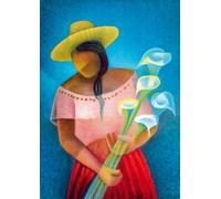 Bluebird Puzzle - Louis Toffoli, La Femme aux Arums, 1985, Puzzle 1000 Pièces - Reproduction du Célèbre Tableau - Puzzle Adulte - Fabriqué en Europe