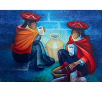 Louis Toffoli - Les Marchandes (Pérou), 1975 - Puzzle 1000 Pièces