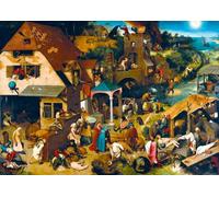Bluebird Puzzle - Pieter Brueghel l'Ancien, Netherlandish Proverbs - Puzzle 1000 Pièces - Reproduction du Célèbre Tableau - Puzzle Adulte - Fabriqué en Europe
