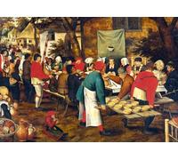 Bluebird Puzzle - Pieter Brueghel Le Jeune, Peasant Wedding Feast - 1000 Pièces - Reproduction du Célèbre Tableau - Puzzle Adulte - Fabriqué en Europe