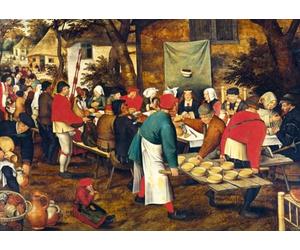 Bluebird Puzzle - Pieter Brueghel Le Jeune, Peasant Wedding Feast - 1000 Pièces - Reproduction du Célèbre Tableau - Puzzle Adulte - Fabriqué en Europe