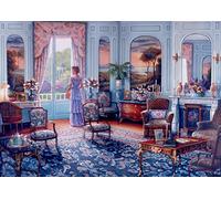 Bluebird Puzzle - Romantic Reminiscence, Puzzle 1000 Pièces - Scène Rétro dans Une Pâtisserie Anglaise d'Autrefois - Puzzle Adulte - Fabriqué en Europe