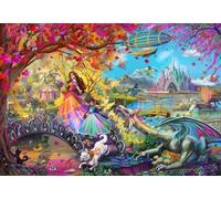 Bluebird Puzzle - Rose Cat Khan, Festival d'automne au Château, Puzzle Adulte 1000 Pièces - Fabriqué en France