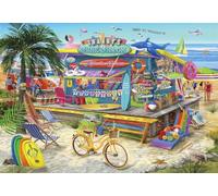 Bluebird Puzzle - Shaggy's Surf Shack, Puzzle 1000 Pièces - Belle Paillote en Bord de mer - Puzzle Adulte, Fabriqué en France
