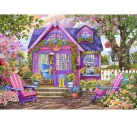 Bluebird Puzzle - She Shed, Puzzle 1000 Pièces - Joli Cabanon Fleuri dans la Nature - Puzzle Adulte, Fabriqué en France