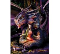 Bluebird Puzzle - Spirit Dragon, Puzzle 1000 Pièces - Femme et Dragon, Univers Fantasy - Puzzle Adulte - Fabriqué en France