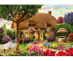 Bluebird Puzzle Thatched Cottage