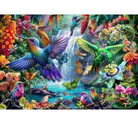 Bluebird Puzzle - Tropical Hummingbirds, Puzzle 1000 Pièces - Colibris au Paradis Terrestre - Fabriqué en France