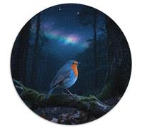 BluebirdPuzzle Rond 1000 Pièces Croissance Cognitive Jeunes Adultes Construction Mentaleoiseau Exutoire Créatif Décoration Chambre 1000pcs (67.5x67.5cm)