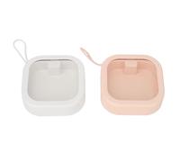 Bluebone - boîte de Rangement pour Attaches de Cheveux, 2 pièces, boîte multifonctionnelle Transparente pour Accessoires de Cheveux, Petits Articles, Bijoux, Cotons-tiges