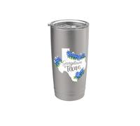 Bluebonnets du Texas | Fleurs sauvages mignonnes de Georgetown Texas Gobelet isotherme en acier inoxydable double paroi