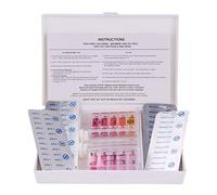 Blueborn DPD1 Lot de 10 testeurs d'eau pour Chlore, brom et PH avec tablettes PhenolRed Blanc