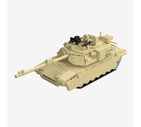 BlueBrixx Abrams M1A2 Armée de combat 1311 blocs de serrage Modèle TUSK | Authentique look militaire, tour rotative avec canon plat, aspect militaire, à partir de 8 ans, 362 x 130 x 116 mm, 109047