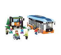 BlueBrixx Play 108137 - Bus Urbain avec arrêt en Blocs de Serrage avec 646 éléments de Construction - Compatible avec Les Blocs de Serrage d'autres Marques - Livré dans Son Emballage d'origine
