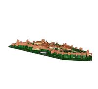 BlueBrixx Pro 108079 - Alhambra Modèle Architectural 2105 Blocs de Serrage, Cadeau pour Les Fans d'architecture, Briques Standard, Blocs de Construction de la série architecturale