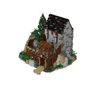 BlueBrixx Pro 108712 - Château bleu, 5321 briques de serrage, coffret cadeau pour les fans d'architecture et médiévaux, briques standard, blocs de construction de la série château bleu