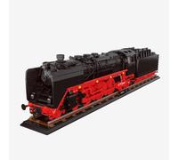 BlueBrixx Série 01 Locomotive à vapeur, 7234 blocs de construction, modèle | Échelle 1:18, stand de guidage avec chaudière, barres motrices, plaque de type imprimée, rail de support, 1188 x 161 x 260 mm