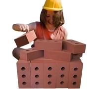 Bluecaps Lot de 30 briques de construction en mousse pour enfants - Développez l'imagination, les compétences et la force grâce au jeu intérieur/extérieur