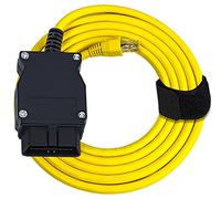 Bluechok Câble Ethernet ODB2 vers Ethernet, 2 m, ENET Rj45, outils de connecteur Ethernet vers interface OBD, codage F-Series