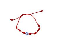 BLUECHOLON Bracelet nœud fil rouge avec boule Palo Santo, pierres. Bracelet Palo Santo Bois sacré, Talla única Ajustable, Corde, Pas de gemme