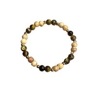 BLUECHOLON Bracelet nœud fil rouge avec boule Palo Santo, pierres. Bracelet Palo Santo Bois sacré, Talla única Ajustable, Corde, Pas de gemme