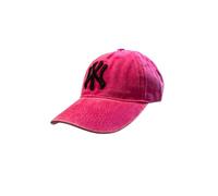 BLUECHOLON Casquette pour enfant avec broderie NY à 6 panneaux avec fermeture réglable. Avec trous d'aération brodés. Casquette pour enfants, filles et garçons entre 4 et 13 ans, fuchsia, 30