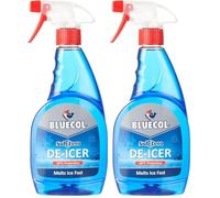 Bluecol Sub-Zero De-Icer Trigger 500 ML - Fast Acting High Power De-Icer - Décongèle Jusqu’à -36 °C avec Une Finition sans Traces pour Une visibilité dégagée en Hiver (Lot de 2)
