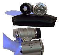 Bluedot Trading 60 x Grossissement de bijoutier Loupe, Metallic Silver, 60x Magnification