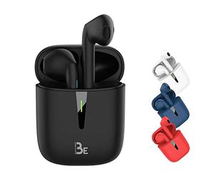 BlueElement BE Pop Bluetooth 5.1 TWS - Casque stéréo 3D HD sans Fil, Autonomie de Batterie 12H, boîtier de Charge LED, Facile à connecter, Micro intégré, léger et Confortable pour iPhone/Android