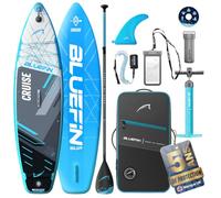 Bluefin Cruise 10'8 Bleu Paddle Gonflable | Pack Sup Premium & Accessoires | Surface Antidérapante & Léger | Épaisseur 6' | Paddle All-Round Parfait pour Adultes & Jeunes