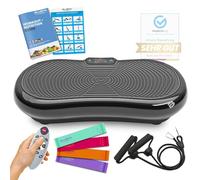 Bluefin Fitness Plateforme Vibrante Ultra Slim | 5 Programmes, 180 Niveaux | Entraînement Complet du Corps | Silencieuse & Compacte | pour la Maison | Design Élégant & Rangement Facile