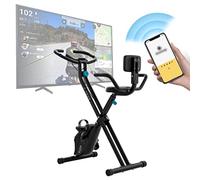 Bluefin Fitness Tour Lite Vélo d'appartement | Usage domestique | Entraînement physique à domicile | Compatible avec Kinomap | Vélo pliable | Console | Vélo d'appartement à résistance magnétique |