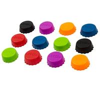 BlueFox I Lot de 24 capsules en silicone - Capsules de bière - Capsules de bière - Bouchon de bouteille, moustiquaire, casquettes, bouteille de vin et de jus, bouchon, bouchon pour save de bière,