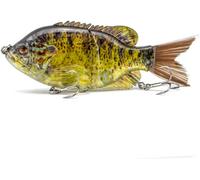 Bluegill Glide Bait Topwater Fishing Floating Swimbait For Bass Trout Perch Pike And Walleye Yellow