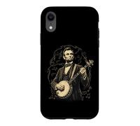 Bluegrass-Banjo Musique Abraham Lincoln Jouant du Banjo Coque pour iPhone XR
