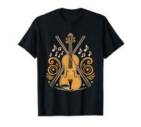 Bluegrass Fiddler Amoureux du Chat Musique Old Time Fiddle T-Shirt