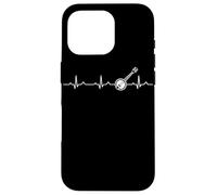 Bluegrass Heartbeat Banjo Retro Country Bluegrass Coque pour iPhone 16 Pro
