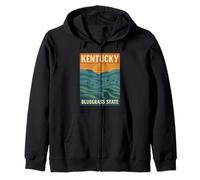 Bluegrass Music Kentucky Chemise Sunset Notes Mountains Sound Sweat à Capuche