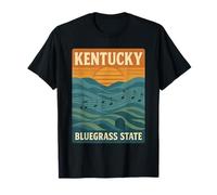 Bluegrass Music Kentucky Chemise Sunset Notes Mountains Sound T-Shirt