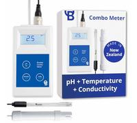 Bluelab METCOM Combo Meter - Compteur combiné pour Le pH, la température et la conductivité (EC) en déplacement, étalonnage Facile - avec sonde