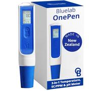 Bluelab OnePen - a 3-in-1 Temperature, EC/PPM and pH Meter, Lightning Fast Readings - Bluetooth Data Sharing & in-App Tracking - Replaceable Probe